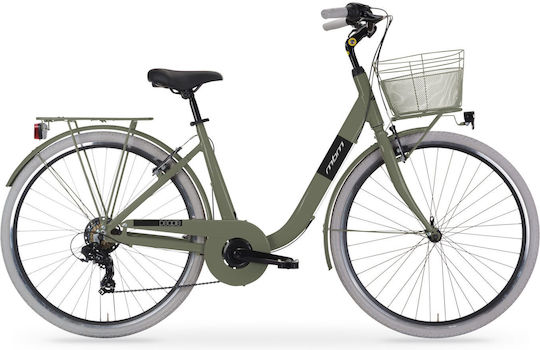 MBM People 28" 2025 Green City Bicycle with 7 Speeds