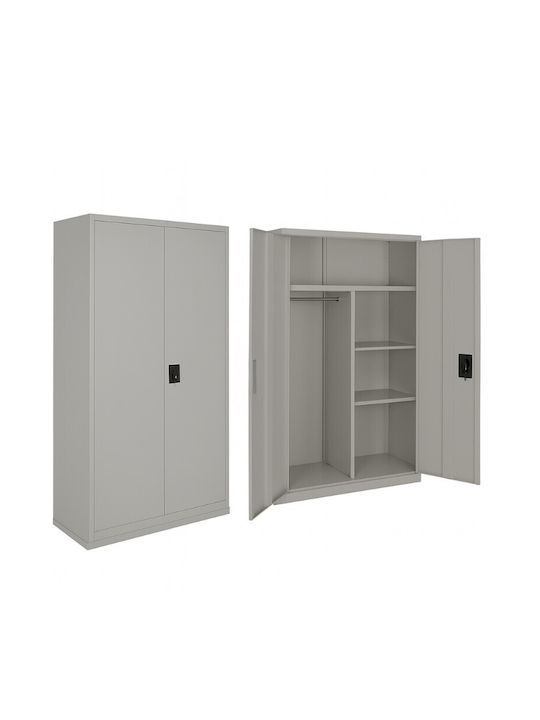 Doppelflügeliger Metallischer Gaalvanisierte Außenschrank mit Verriegelungsfunktion 90x45x180cm