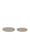 Metallic Round Decorative Tray 35x35cm