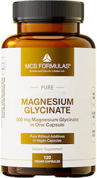 MCS Formulas Pure Magnesium Glycinate 500mg 120 φυτικές κάψουλες