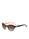 Kate Spade Women's Sunglasses with Brown Tartaruga Plastic Frame and Brown Gradient Lens