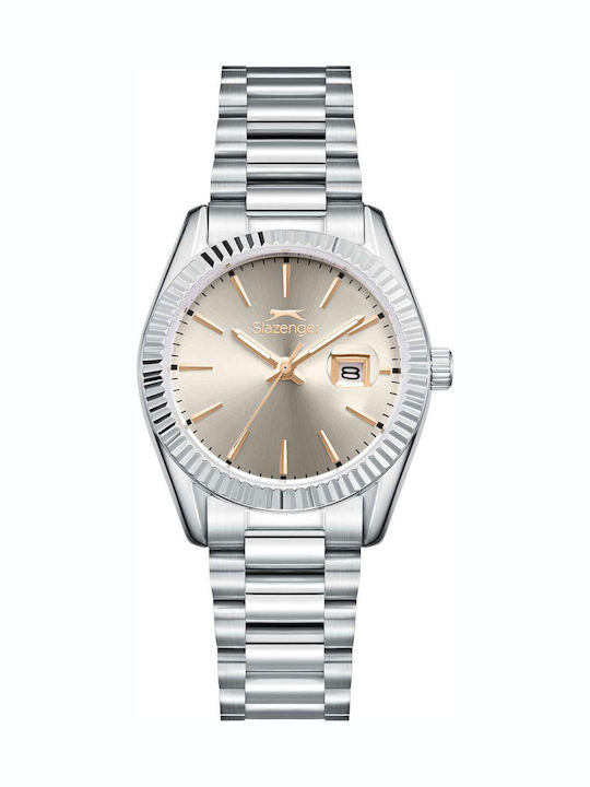 Slazenger Women's Watch with Silver Metal Bracelet