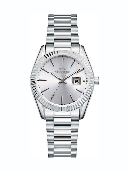 Slazenger Women's Watch with Silver Metal Bracelet