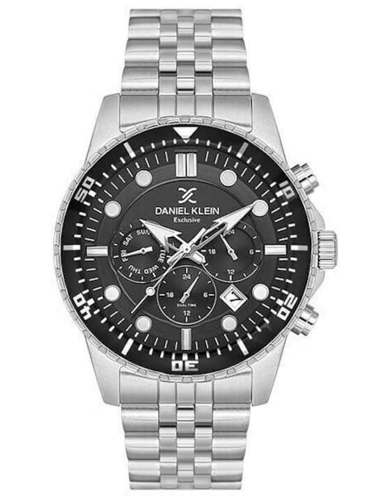 Daniel Klein Men's Watch Battery with Silver Me...