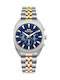 Slazenger Herrenuhr Batterie mit Gold Metallarmband