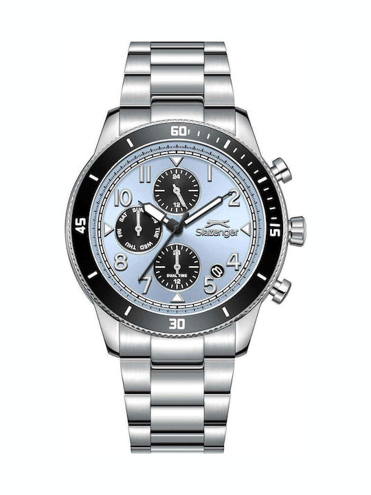 Slazenger Men's Watch Battery with Silver Stainless Steel Bracelet Slazenger Men's Watch Battery with Silver Stainless Steel Bracelet