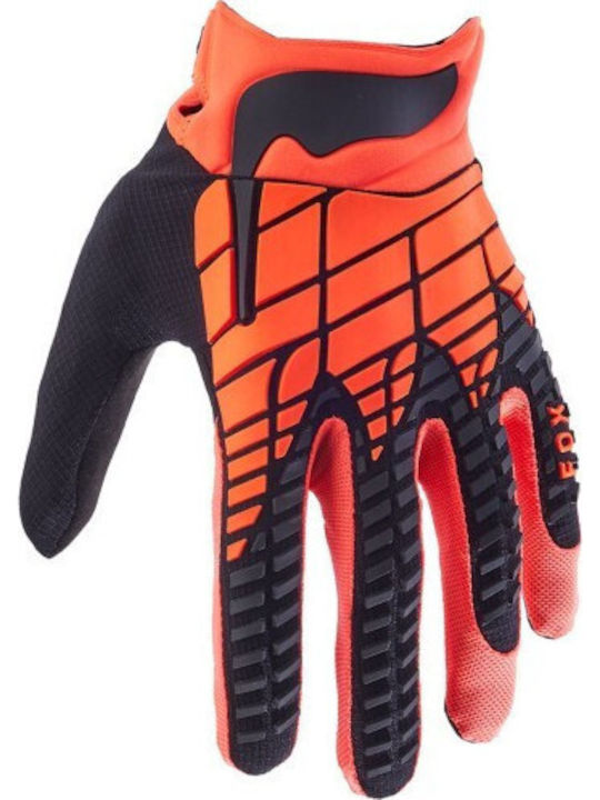 Fox 360 Glove Καλοκαιρινά Ανδρικά Γάντια Μotocross Πορτοκαλί