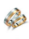 Valauro – Bicolour 9K Wedding Rings Lustrous Details – 5.00mm