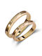 Valauro Eheringe Gold 9k Dicke 3,50mm Zirkon