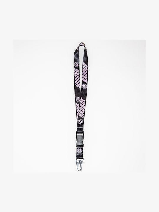 Keychain Neck Strap Bad Boy Logo Safebreak 50 Cm – Black Pink