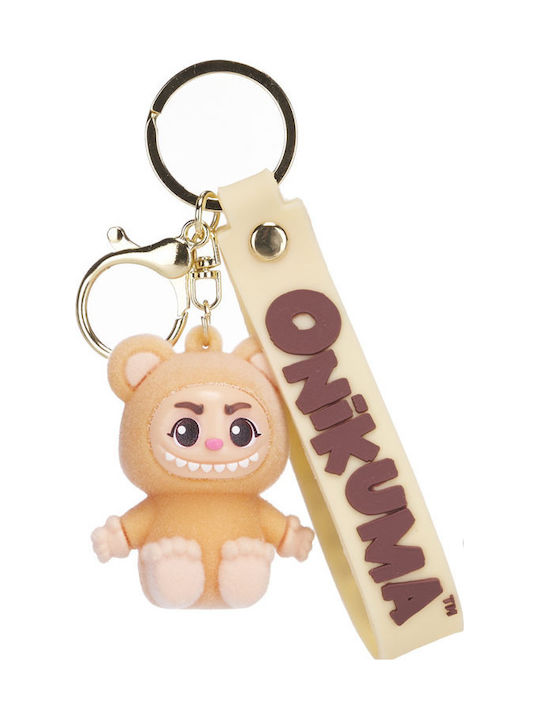 Onikuma Schlüsselanhänger Figur 3d Strap Beige 6cm