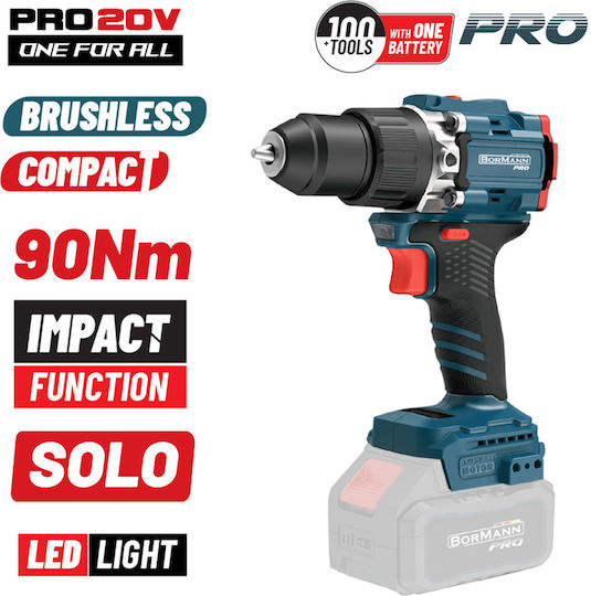 Bormann BBP5325 Percussive Drill Driver Battery Solo Brushless 20V