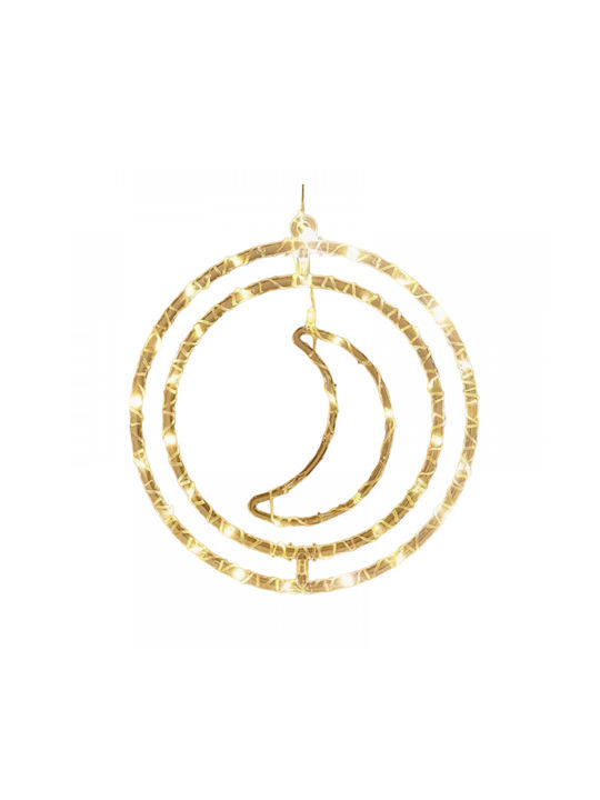 Weihnachtsbaumschmuck Leuchtendes 3d LED Dekoratives Hängendes Mond 2 Stück 272308 Warm Weiß Weihnachtsbaumschmuck Leuchtendes 3d LED Dekoratives Hängendes Mond 2 Stück 272308 Warm Weiß