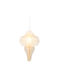 Lumineo Weihnachtsbaumschmuck Papier Hängeleuchte Mit LED Fester Licht D24xh38cm