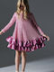 Children's Dress with Sequins Pink