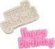 Силиконова Форма Happy Birthday 11x6.2cm