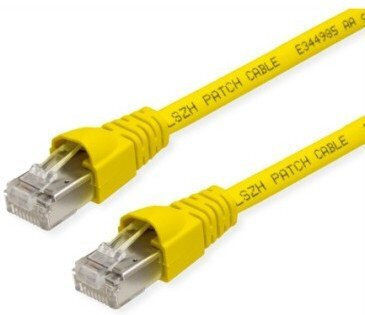Telegärtner S/FTP Cat.6a Ethernet Network Cable 5.5m Yellow 1pcs