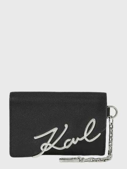 Signature Klein Leder Damen Geldbörse Karten Schwarz