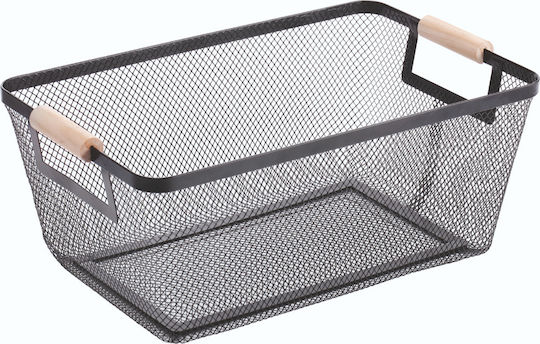 TnS Καλάθι Αποθήκευσης Bamboo Μαύρο 37x23x16cm TnS Καλάθι Αποθήκευσης Bamboo Μαύρο 37x23x16cm