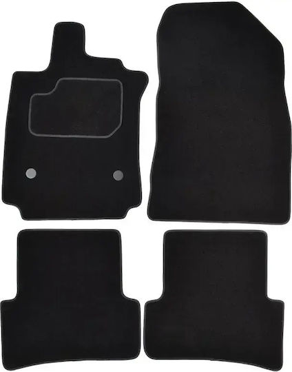 Custopol Σετ Μαύρα Πατάκια Rnt135c Renault Clio Iii 2005-2012 – 4 Τεμ