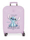 Disney Stitch Παιδική Βαλίτσα Ταξιδίου Καμπίνας Σκληρή Μωβ με 4 Ρόδες Ύψους 55εκ.