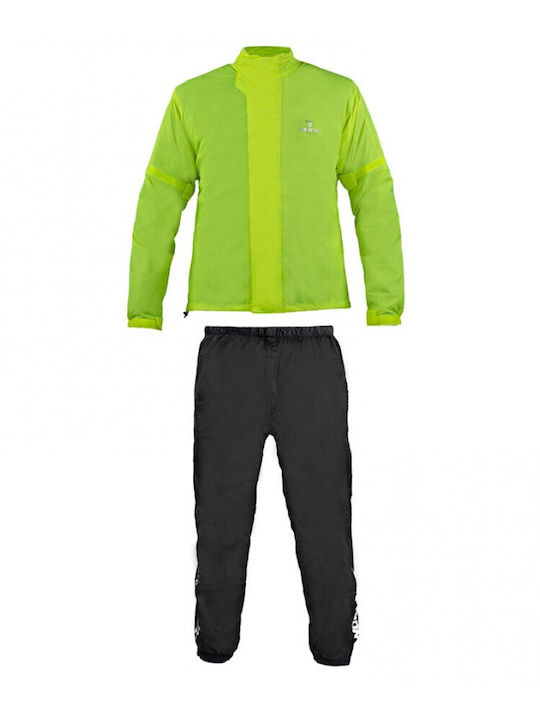 Nordcode Rainsuit Light Ανδρικό Αδιάβροχο Σετ Παντελόνι και Μπουφάν Μηχανής Black/Fluo