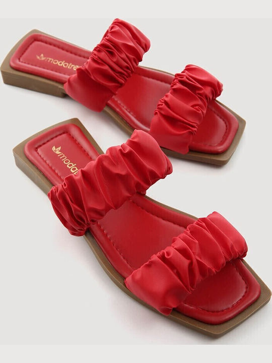 Moda Trend Δερμάτινα Σανδάλια Κόκκινα