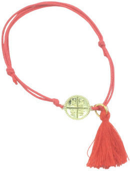 Makwedding Christening Charm Bracelet Orange 25 Pieces