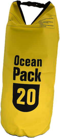 Ocean Pack Waterproof Shoulder and Handbag 20L Yellow