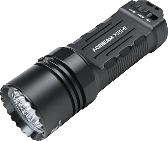 Acebeam Επαναφορτιζόμενος Φακός Κεφαλής LED IP68 με Μέγιστη Φωτεινότητα 10lm +battery