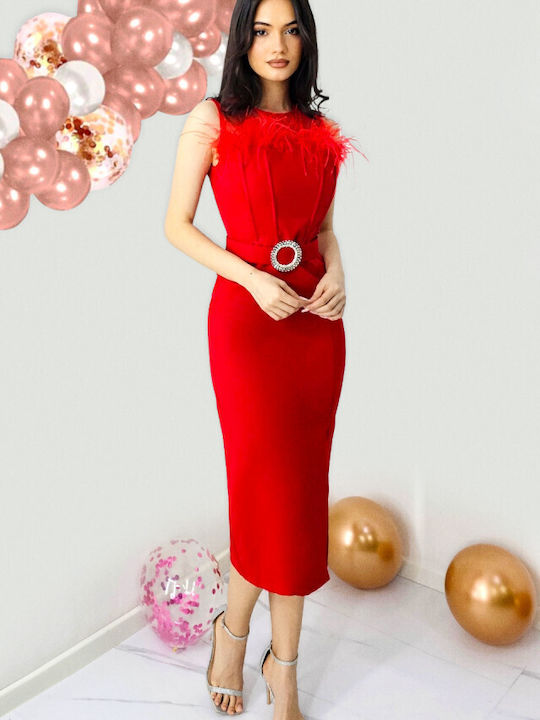 Tüll Abendkleid Rotes