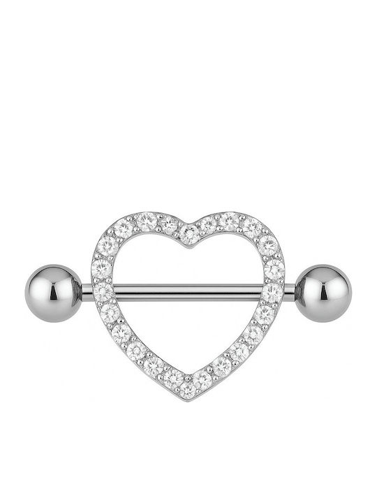 Nire Nipple Piercing Earring Steel Silver
