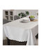 Whitegg Tablecloth White 140x220cm