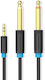 Vention Cable 6.3mm male - 3.5mm male 1m -43914