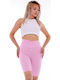 Training Γυναικείο Κολάν Σύσφιξης Ψηλόμεσο & Push Up Pink