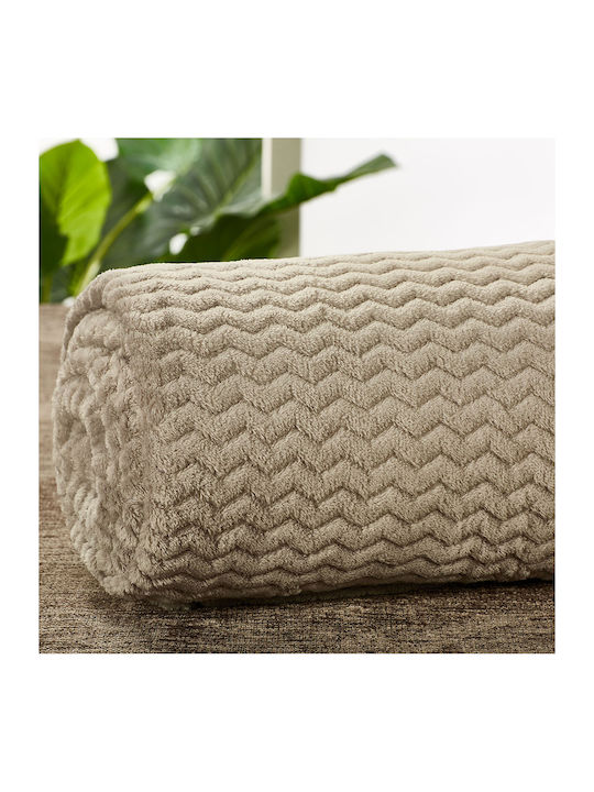 Whitegg Aw2026 Decke Fleece Einzeln 160x220cm Ecru