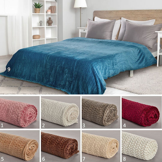 Whitegg Kb160 Fleece Blanket Single 160x220cm Petrol