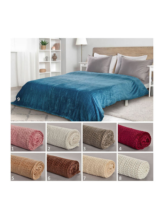 Whitegg Kb160 Decke Fleece Einzeln 160x220cm Terrakotta