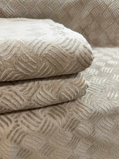 Linea Home Rafles Διθέσιου Καναπέ Π180xΜ240cm Σκουρο Μπεζ