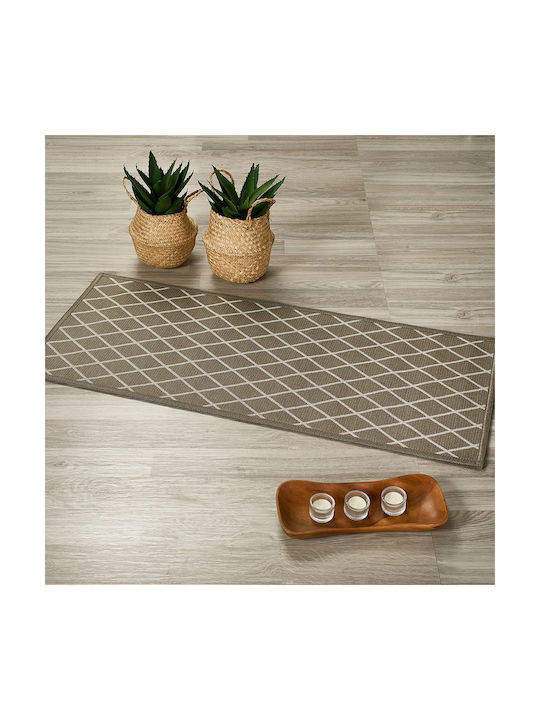 Whitegg Pat51 Χαλί Ορθογώνιο Μπεζ 50x80cm