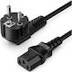 Vention Schuko - IEC C13 Cable 1.8m Μαύρο -44144