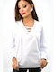 Women's Blouse Long Sleeve White