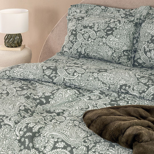 Palamaiki Duvet Cover Set Cotton Satin Queen with 2 Pillowcases 230x250 Ivy Ivy