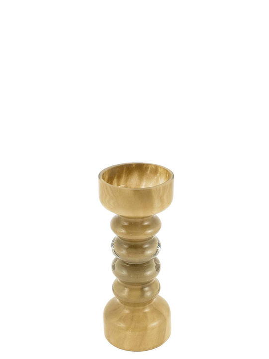 Zen Collection Kerzenhalter Glas in Beige Farbe...