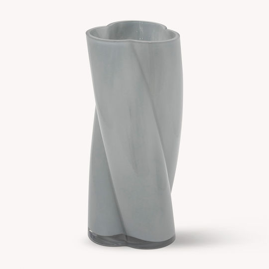Διακοσμητικό Βάζο Γυάλινο Wild Γκρι 10.5x10.5xΥ25.5cm