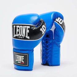 Leone 1947 Boxhandschuhe Leder für Kampf Blau