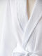 Sunshine Bathrobe with Collar White