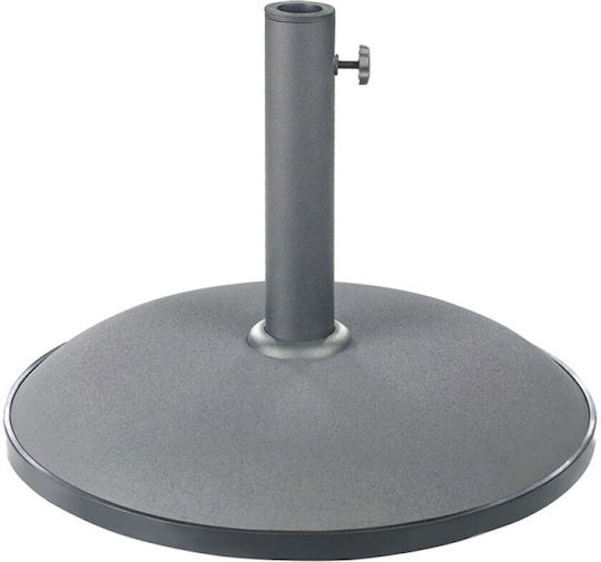 Zita Plus Βάση Ομπρέλας Τσιμεντένια Γκρι 58x58cm