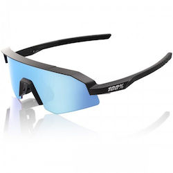 100% Cycling Glasses with Black Frame & Mirror ...