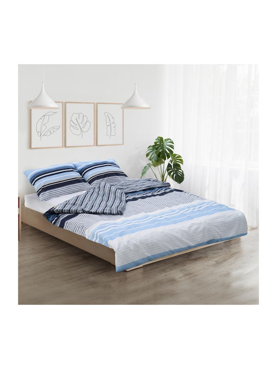 Heinner Σετ Σεντόνια Ημίδιπλα 180x200εκ. Azul (4τμχ)